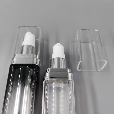 Wholesale Factory High Quality Square  Double Layer Vacuum Bottle 30ml 50ml 75ml Hot Sale Cosmetic Liquid Container  for Shampoo