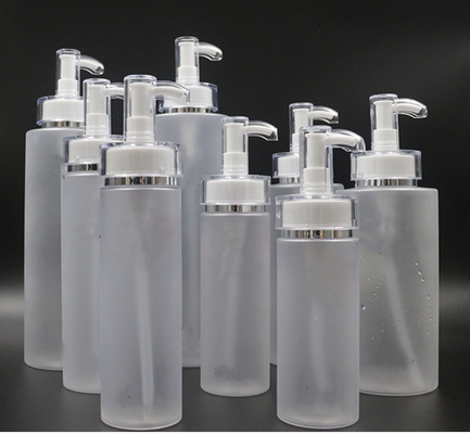 খালি PET কসমেটিক লোশন বোতল সিলিন্ডার 200ml 300ml 500ml প্যাকেজিংয়ের জন্য
