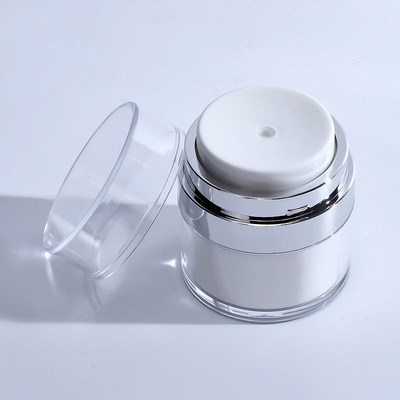 ক্রিম ফাউন্ডেশনের জন্য 30ml 50ml রিফিলযোগ্য বিলাসবহুল এয়ারলেস পাম্প জার