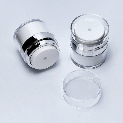 ক্রিম ফাউন্ডেশনের জন্য 30ml 50ml রিফিলযোগ্য বিলাসবহুল এয়ারলেস পাম্প জার