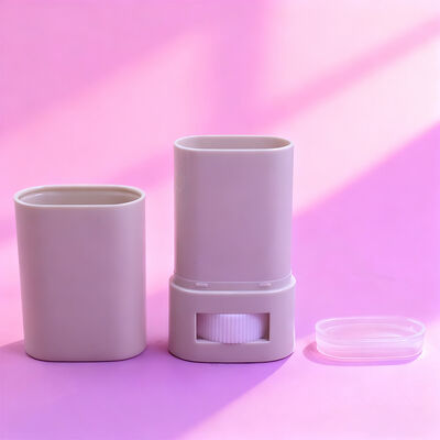 কাস্টমাইজড ওভাল ফ্ল্যাট ১৫ গ্রাম ২০ গ্রাম টুইস্ট আপ স্টিক ডিওডোরেন্ট প্যাকেজিং রিফিলযোগ্য বডি ডিওডোরেন্ট সানস্ক্রিন কন্টেইনার টিউব ডিওডোরেন্ট প্যাকেজিং