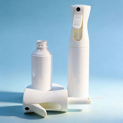 300ml প্লাস্টিক সূক্ষ্ম কুয়াশা স্প্রেয়ার বোতল পরিষ্কারের সমাধানের জন্য ই এম ক্রমাগত কুয়াশা স্প্রে বোতল লোগো সহ