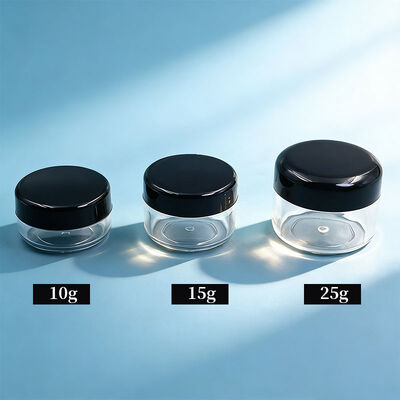 ব্যক্তিগত কসমেটিক ক্রিম জার 10g 15g 25g প্লাস্টিক পিপি ক্রিম জার