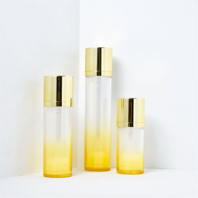 কসমেটিক লাক্সারি এএস এয়ারলেস পাম্প বোতল 15 মিলি 30 মিলি 50 মিলি হোয়াইট ডাবল ওয়াল এয়ারলেস সিরাম বোতল ফ্রিজড বোতল সহ