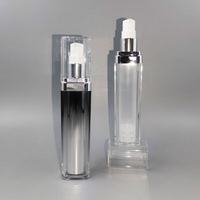 Wholesale Factory High Quality Square  Double Layer Vacuum Bottle 30ml 50ml 75ml Hot Sale Cosmetic Liquid Container  for Shampoo