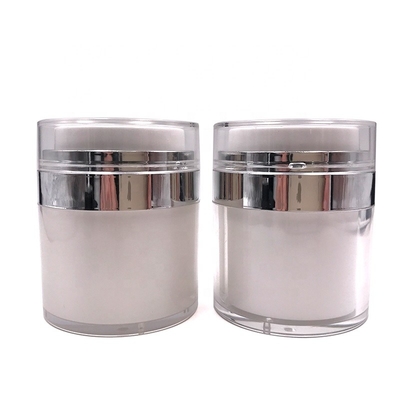 1oz 4oz এয়ারলেস পাম্প ক্রিম জার, স্কিনকেয়ার প্যাকেজিংয়ের জন্য এক্রাইলিক কসমেটিক জার