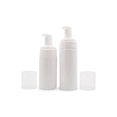 100ml 150ml প্রসাধনী প্লাস্টিকের বোতল, Mousse পাম্প বোতল পরিষ্কার নীল সাদা রঙ