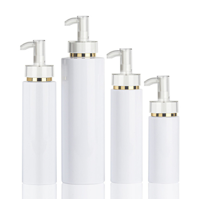 খালি PET কসমেটিক লোশন বোতল সিলিন্ডার 200ml 300ml 500ml প্যাকেজিংয়ের জন্য